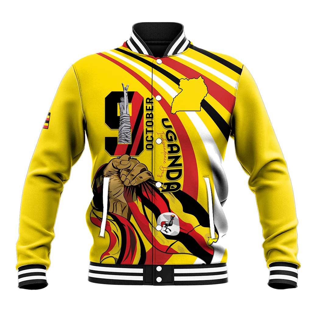 Uganda Baseball Jacket 63rd Anniversary Of Independence - Wonder Print Shop