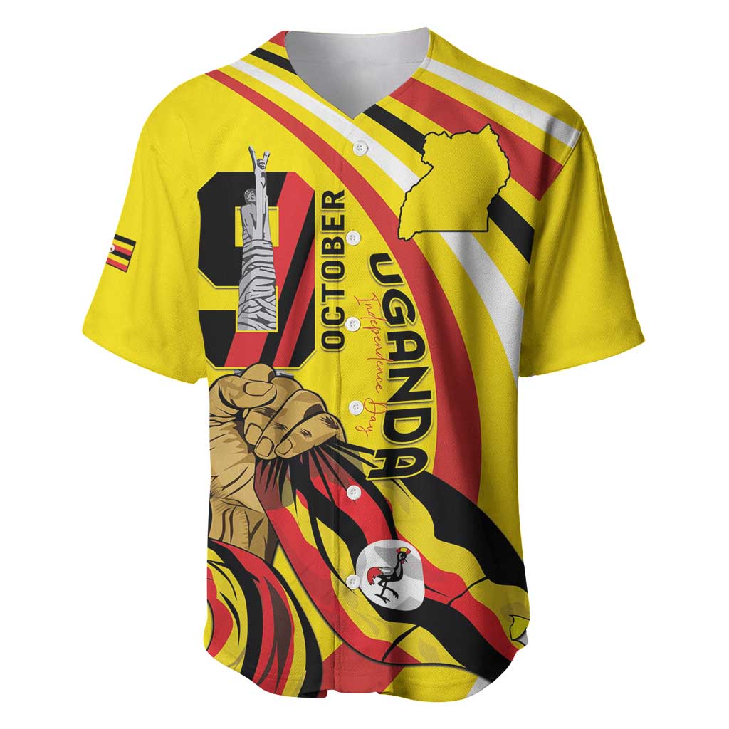 Uganda Baseball Jersey 63rd Anniversary Of Independence - Wonder Print Shop