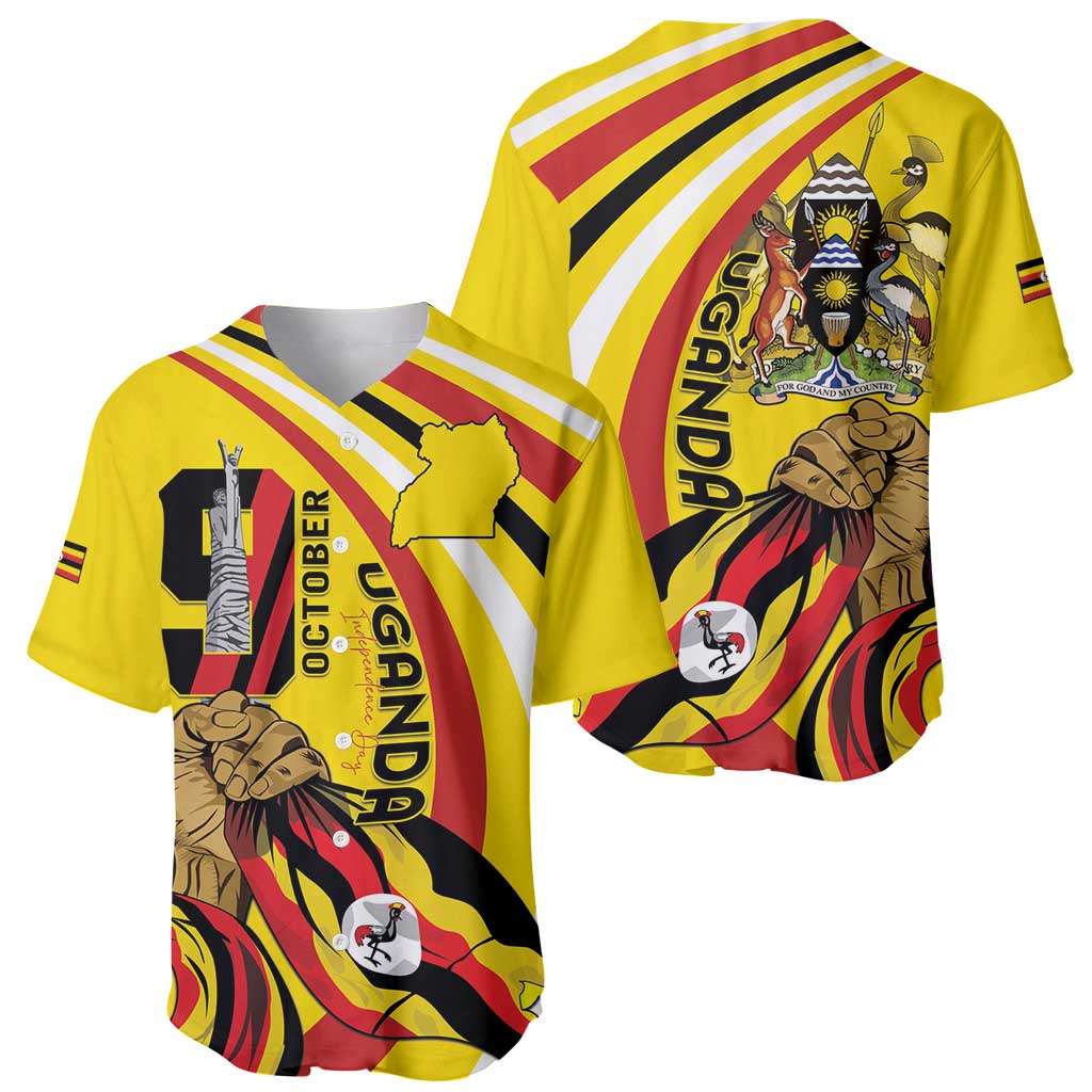 Uganda Baseball Jersey 63rd Anniversary Of Independence - Wonder Print Shop