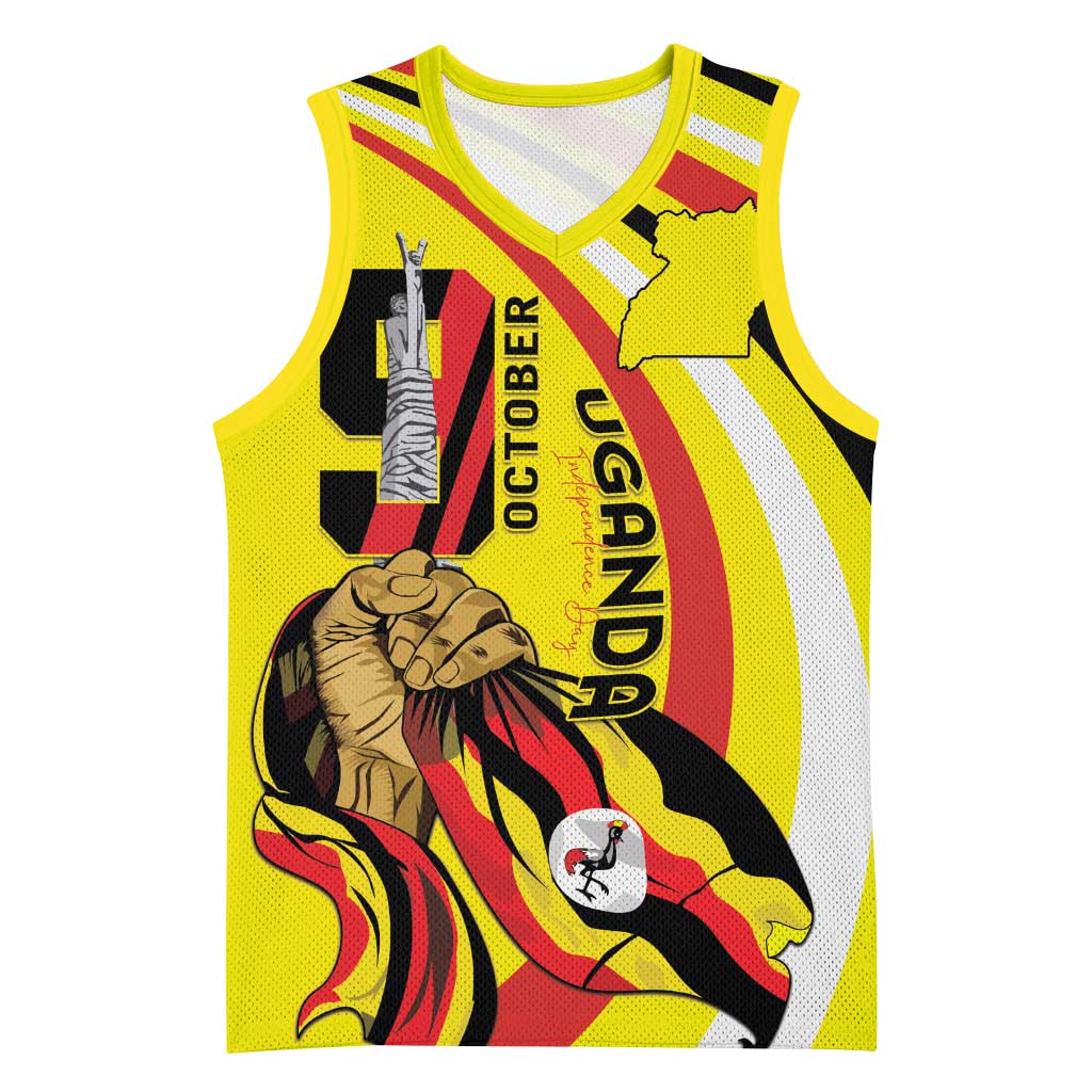 Uganda Basketball Jersey 63rd Anniversary Of Independence - Wonder Print Shop