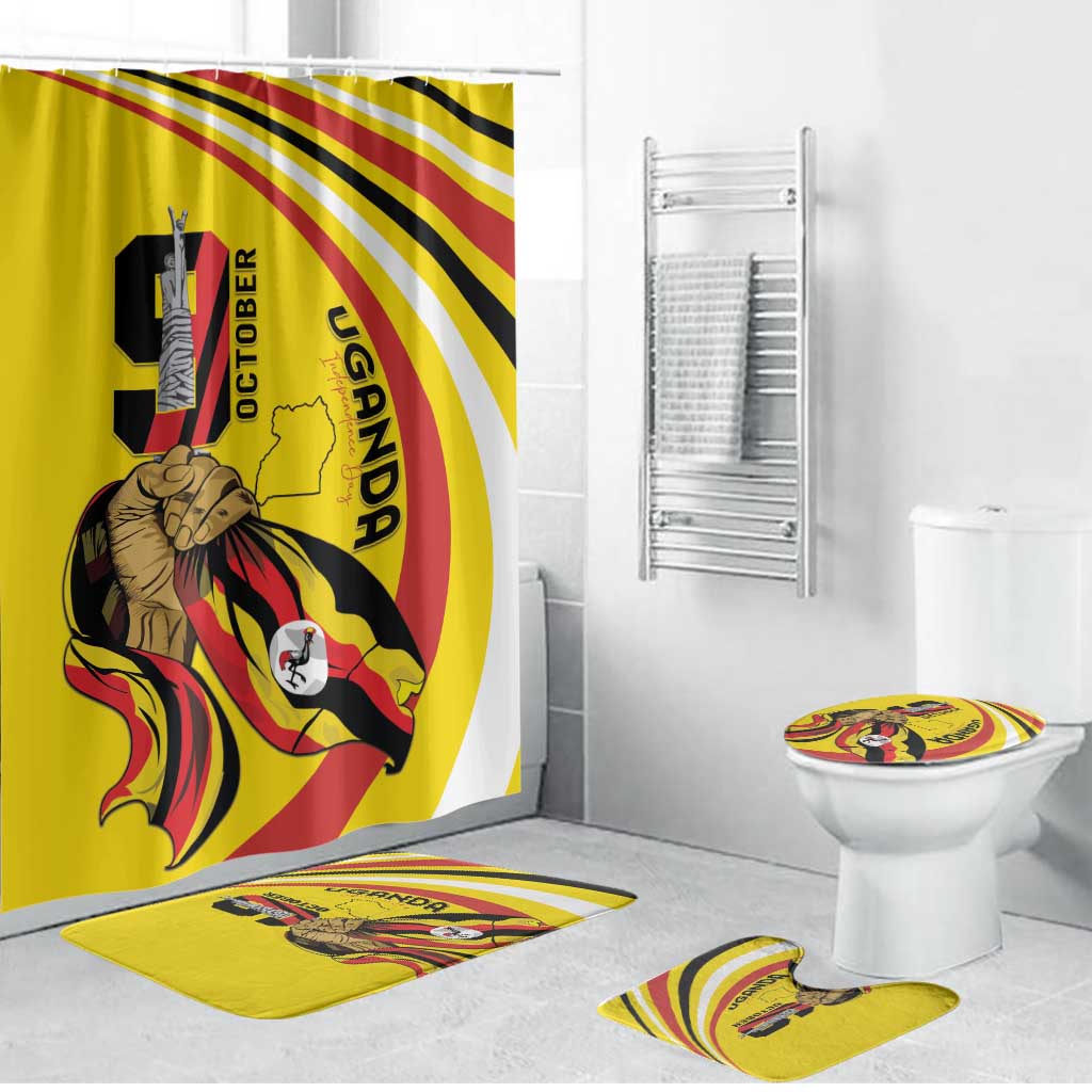 Uganda Bathroom Set 63rd Anniversary Of Independence - Wonder Print Shop