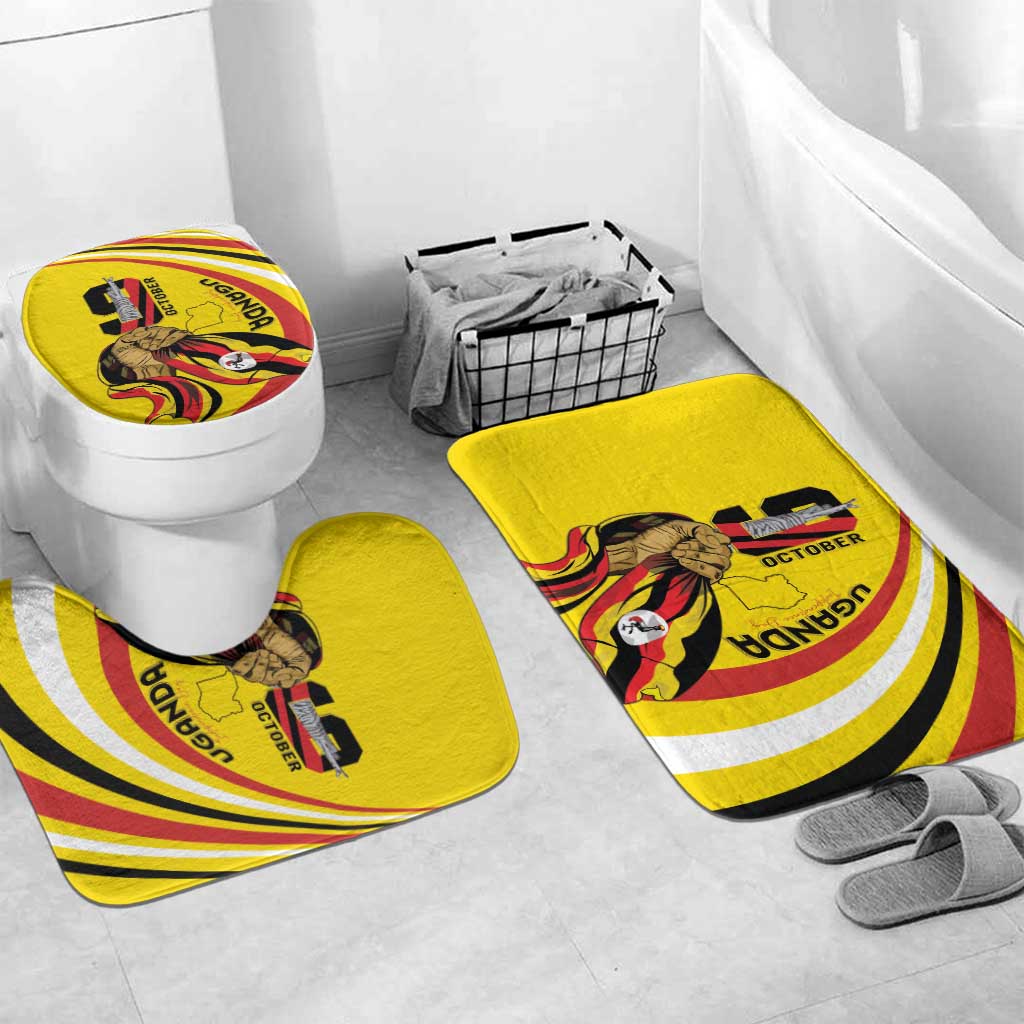 Uganda Bathroom Set 63rd Anniversary Of Independence - Wonder Print Shop