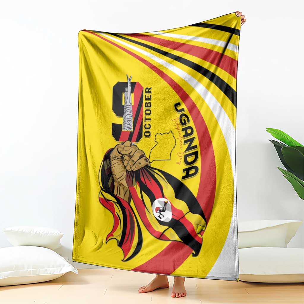 Uganda Blanket 63rd Anniversary Of Independence - Wonder Print Shop