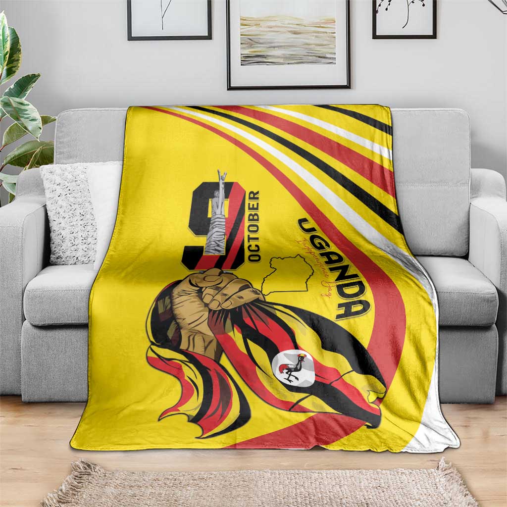 Uganda Blanket 63rd Anniversary Of Independence - Wonder Print Shop