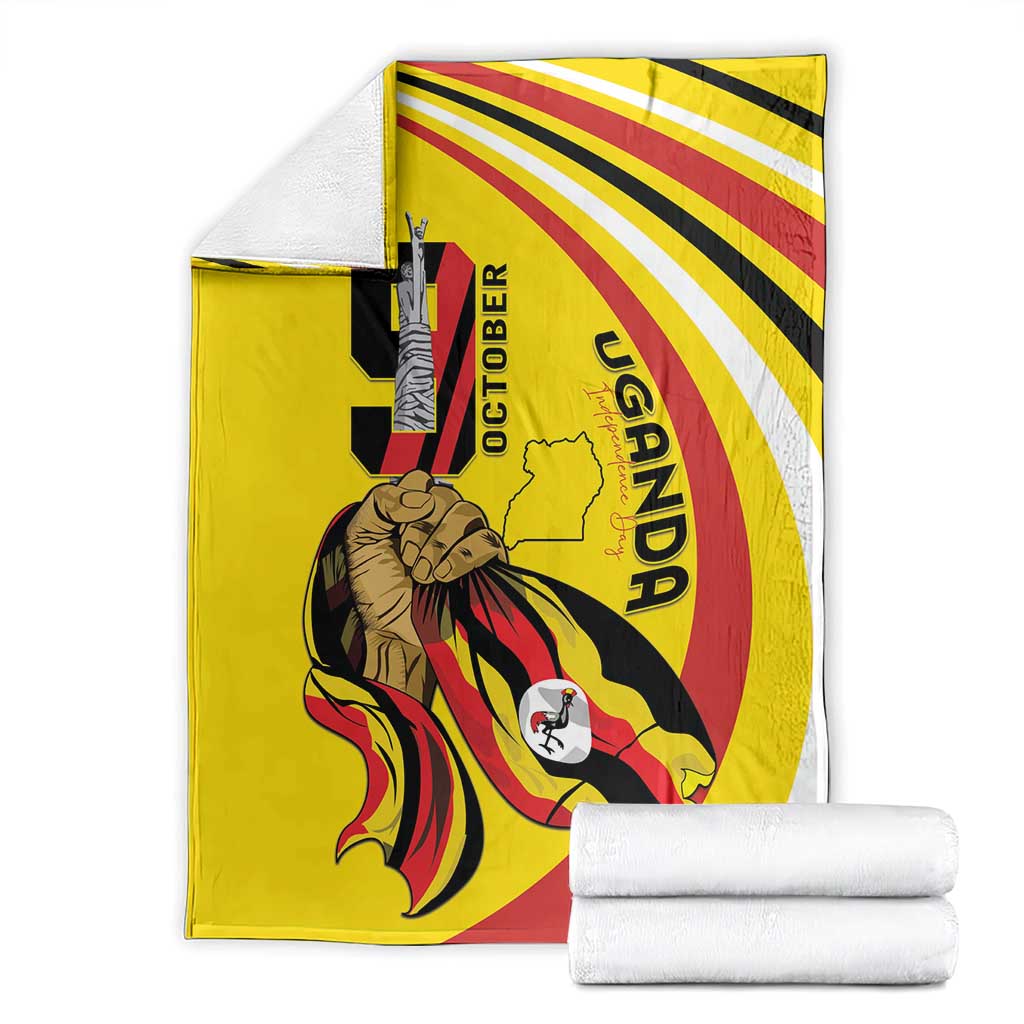 Uganda Blanket 63rd Anniversary Of Independence - Wonder Print Shop
