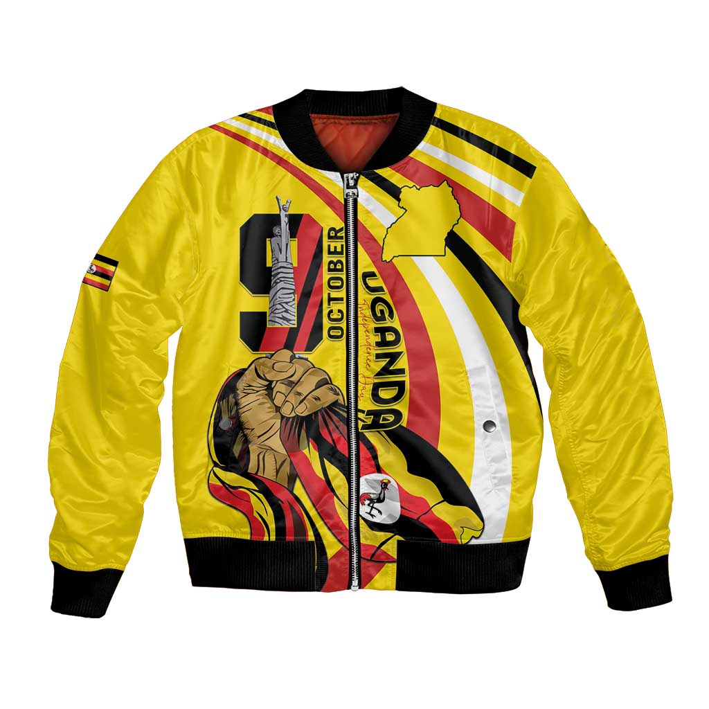 Uganda Bomber Jacket 63rd Anniversary Of Independence - Wonder Print Shop