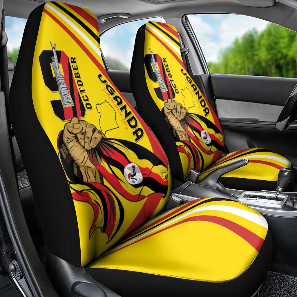 Uganda Car Seat Cover 63rd Anniversary Of Independence - Wonder Print Shop