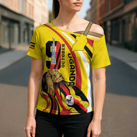 Uganda Cross Shoulder Shirt 63rd Anniversary Of Independence - Wonder Print Shop