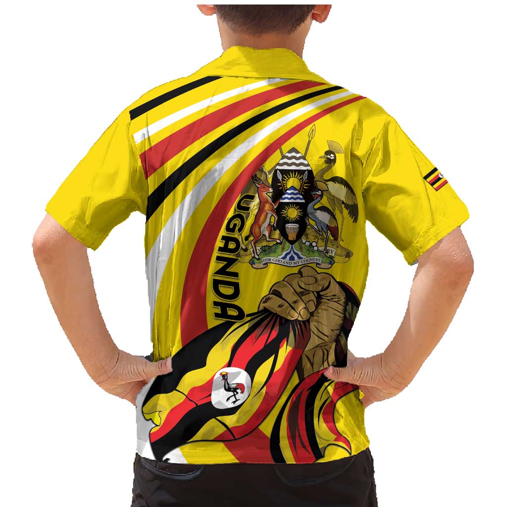 Uganda Family Matching Mermaid Dress and Hawaiian Shirt 63rd Anniversary Of Independence - Wonder Print Shop