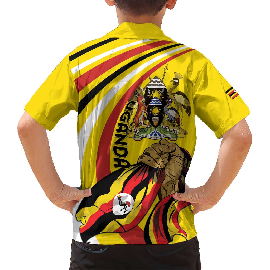 Uganda Family Matching Puletasi and Hawaiian Shirt 63rd Anniversary Of Independence - Wonder Print Shop