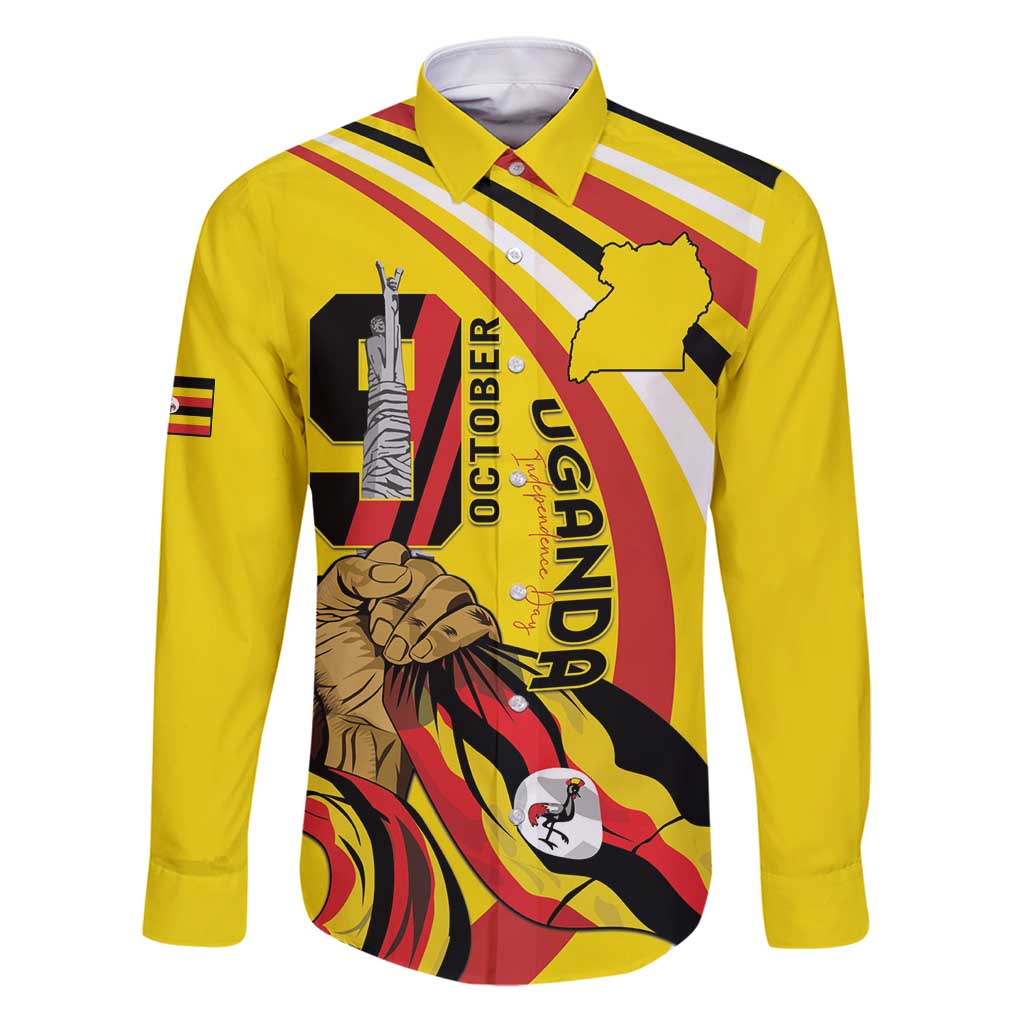 Uganda Family Matching Puletasi and Hawaiian Shirt 63rd Anniversary Of Independence - Wonder Print Shop