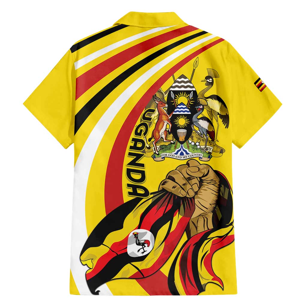 Uganda Family Matching Tank Maxi Dress and Hawaiian Shirt 63rd Anniversary Of Independence - Wonder Print Shop