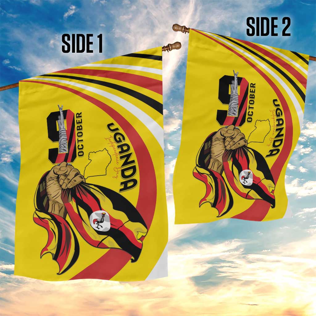 Uganda Garden Flag 63rd Anniversary Of Independence - Wonder Print Shop