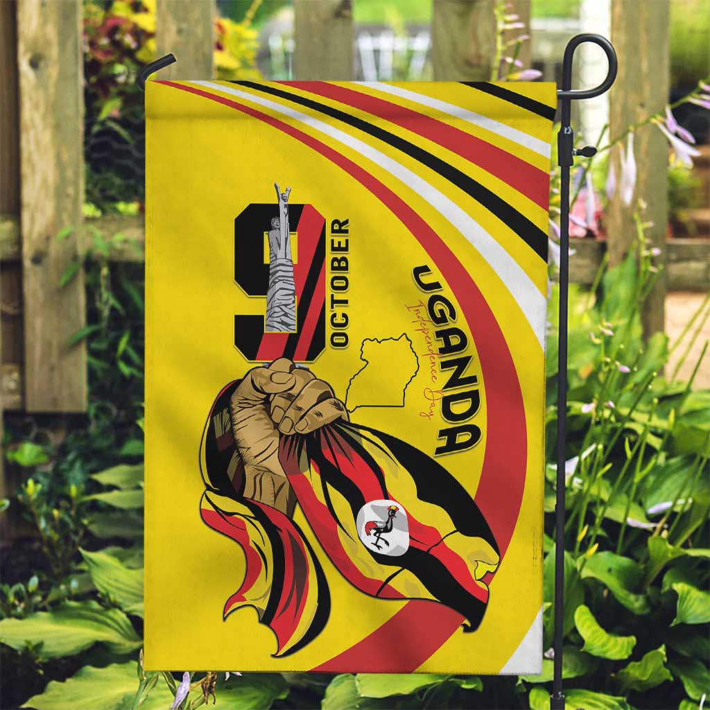 Uganda Garden Flag 63rd Anniversary Of Independence - Wonder Print Shop