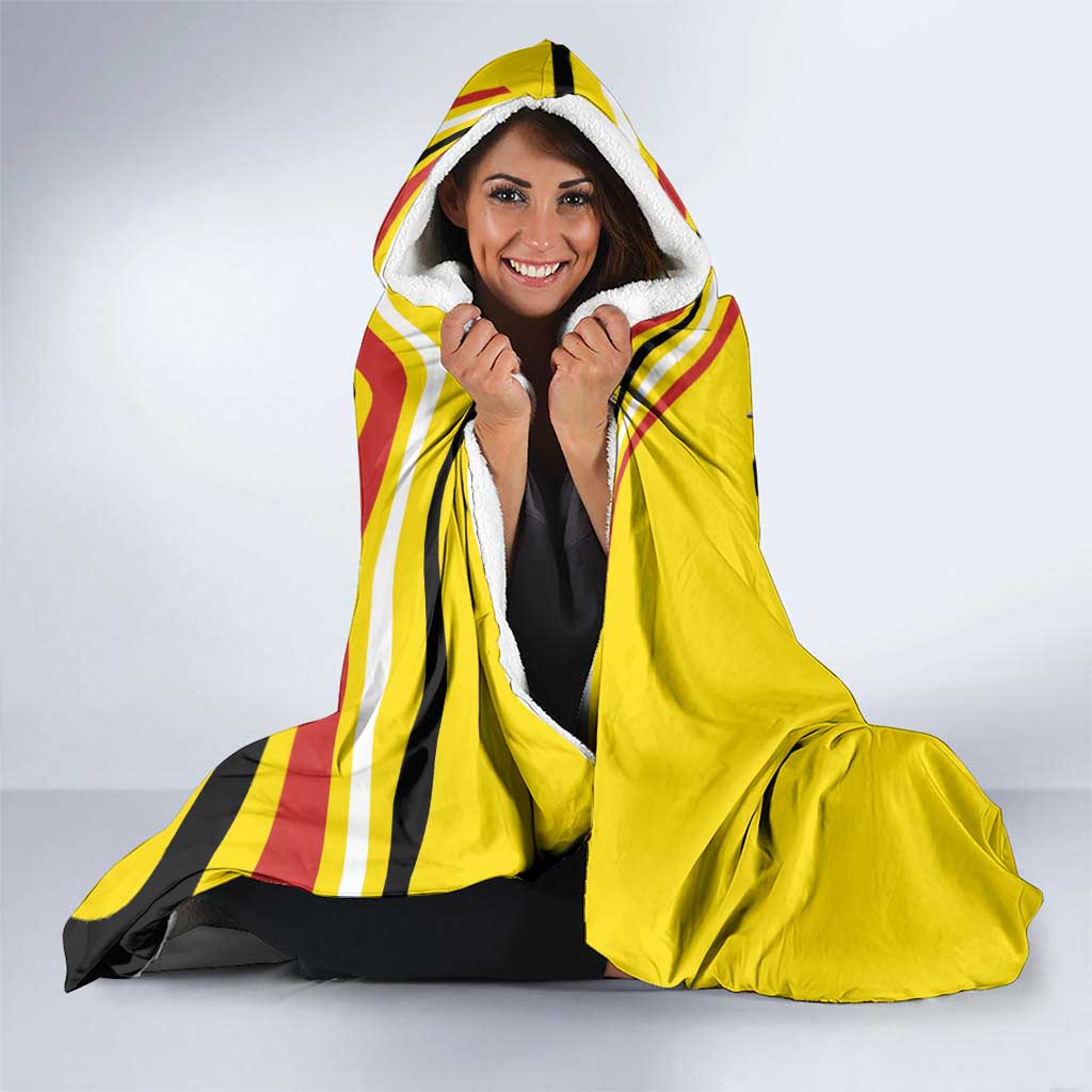 Uganda Hooded Blanket 63rd Anniversary Of Independence - Wonder Print Shop
