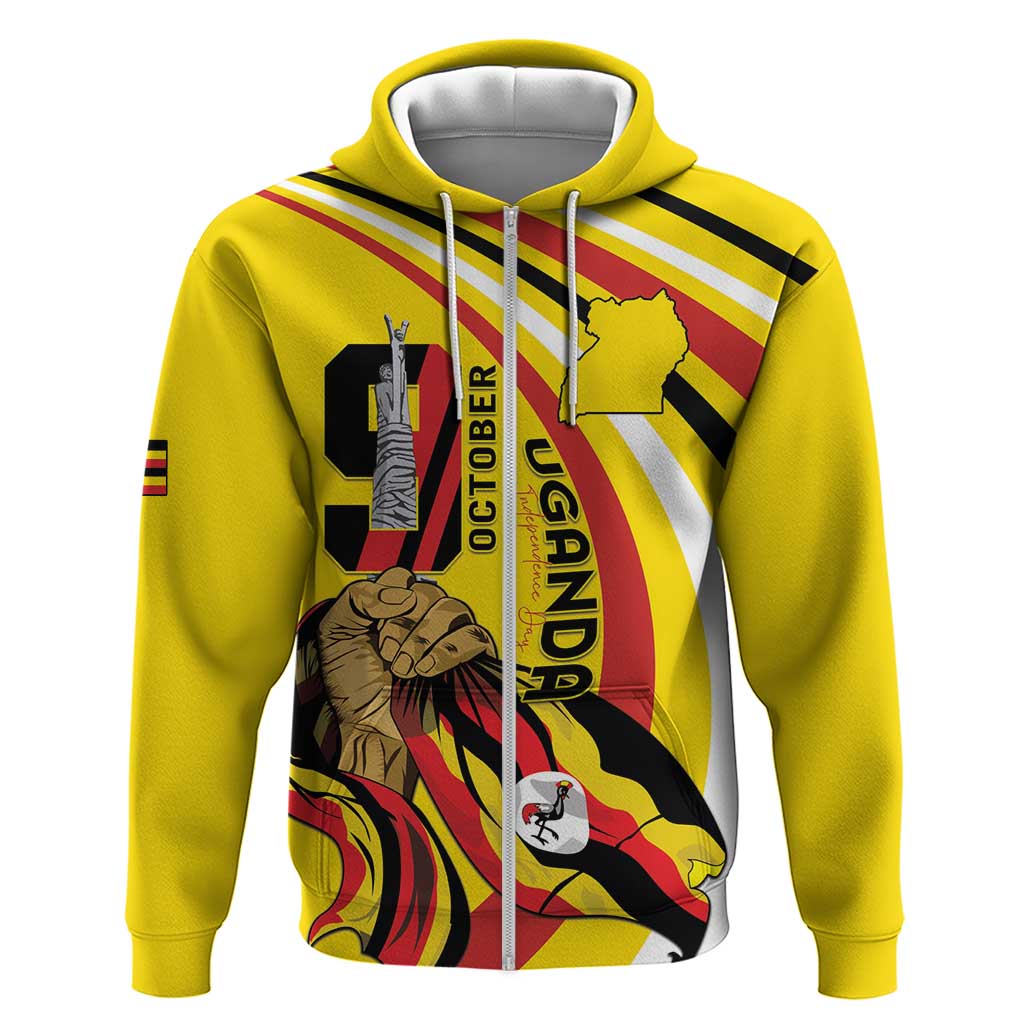 Uganda Hoodie 63rd Anniversary Of Independence - Wonder Print Shop