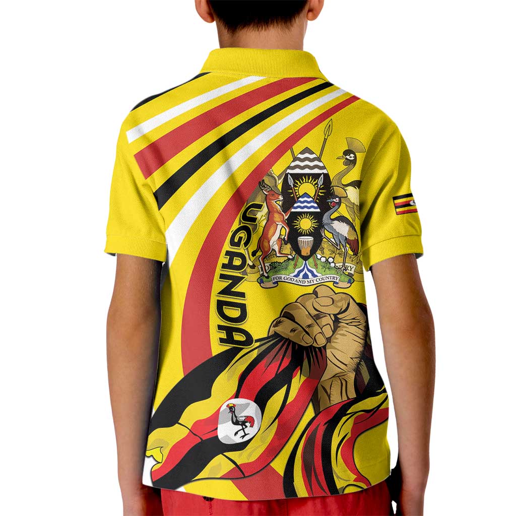 Uganda Kid Polo Shirt 63rd Anniversary Of Independence - Wonder Print Shop