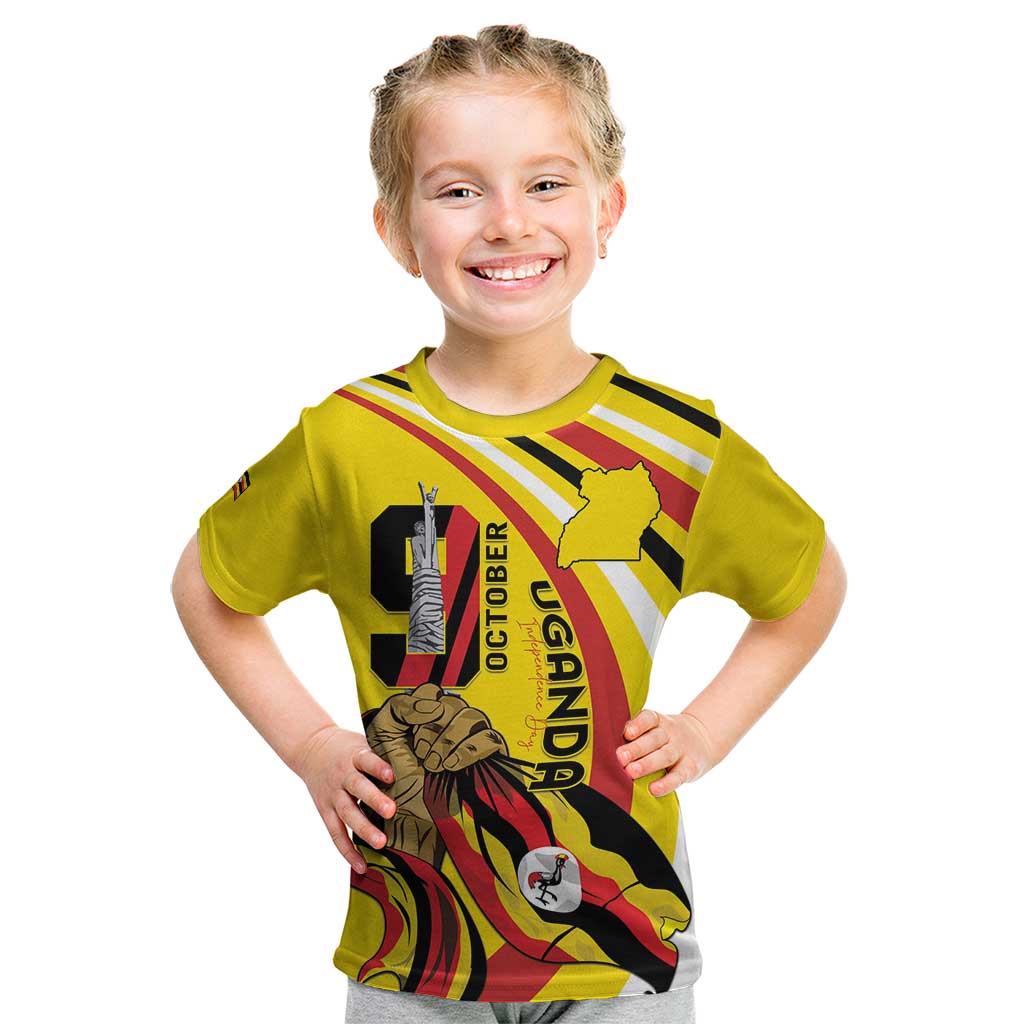 Uganda Kid T Shirt 63rd Anniversary Of Independence - Wonder Print Shop