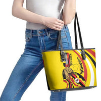 Uganda Leather Tote Bag 63rd Anniversary Of Independence - Wonder Print Shop