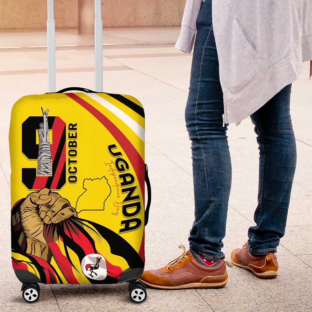 Uganda Luggage Cover 63rd Anniversary Of Independence - Wonder Print Shop