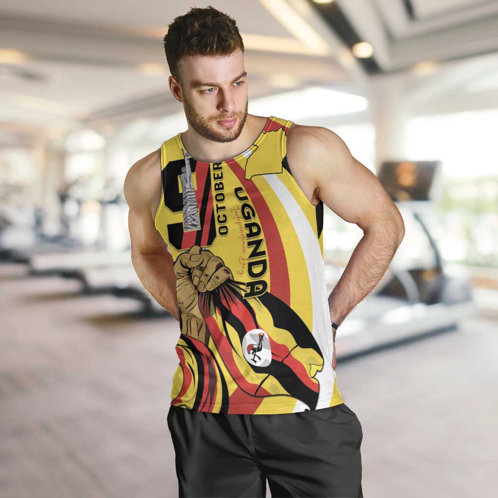 Uganda Men Tank Top 63rd Anniversary Of Independence - Wonder Print Shop
