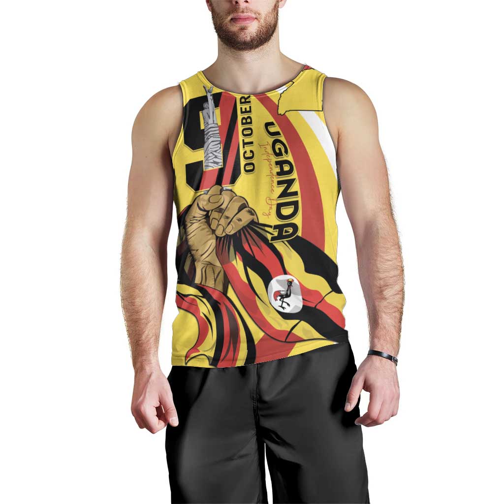 Uganda Men Tank Top 63rd Anniversary Of Independence - Wonder Print Shop