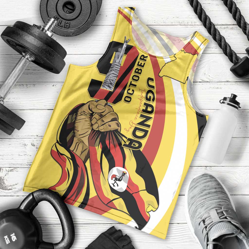 Uganda Men Tank Top 63rd Anniversary Of Independence - Wonder Print Shop