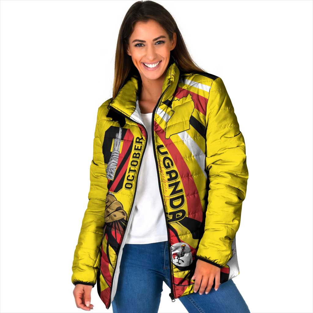 Uganda Padded Jacket 63rd Anniversary Of Independence - Wonder Print Shop