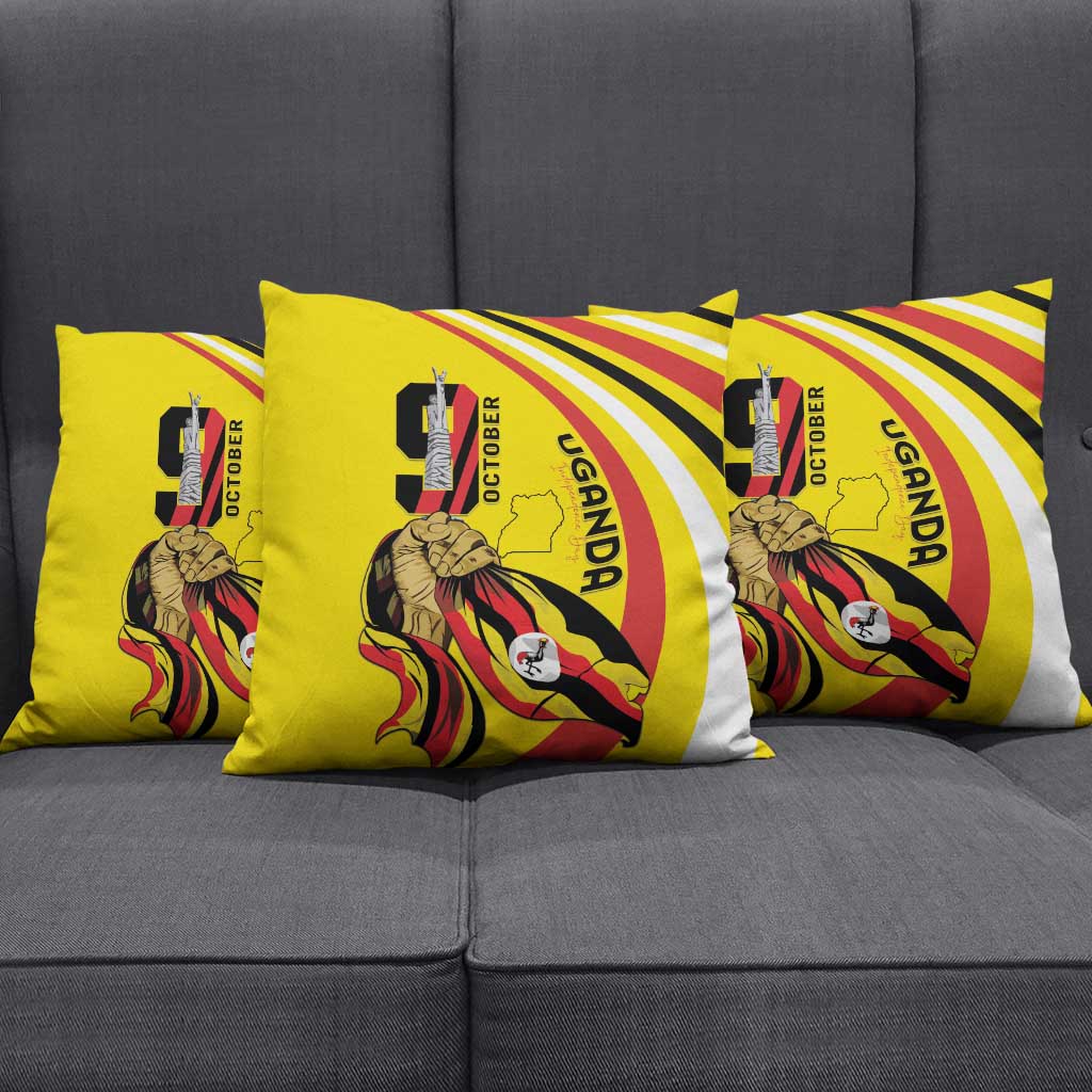 Uganda Pillow Cover 63rd Anniversary Of Independence - Wonder Print Shop