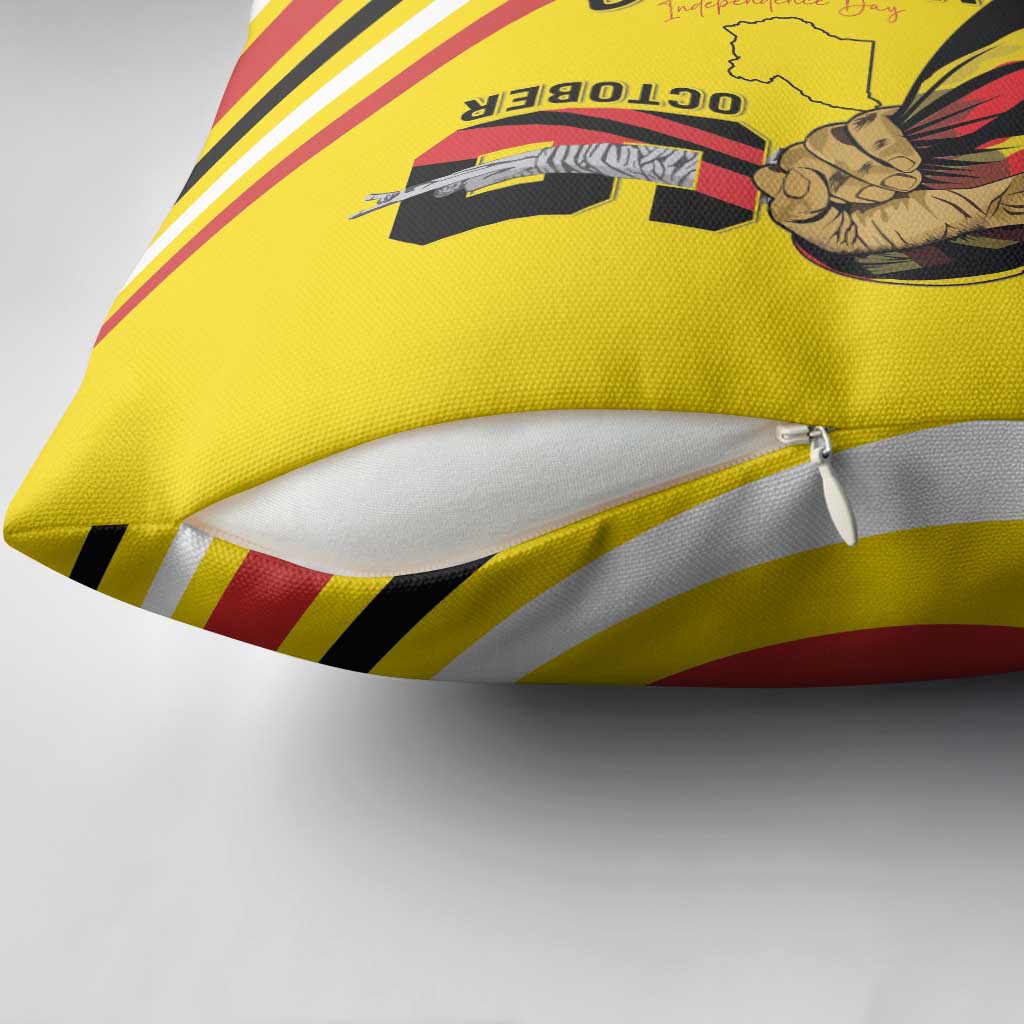Uganda Pillow Cover 63rd Anniversary Of Independence - Wonder Print Shop
