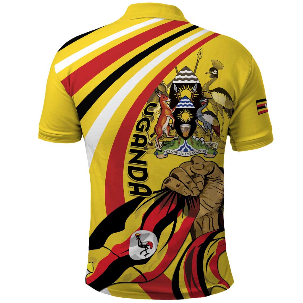 Uganda Polo Shirt 63rd Anniversary Of Independence - Wonder Print Shop