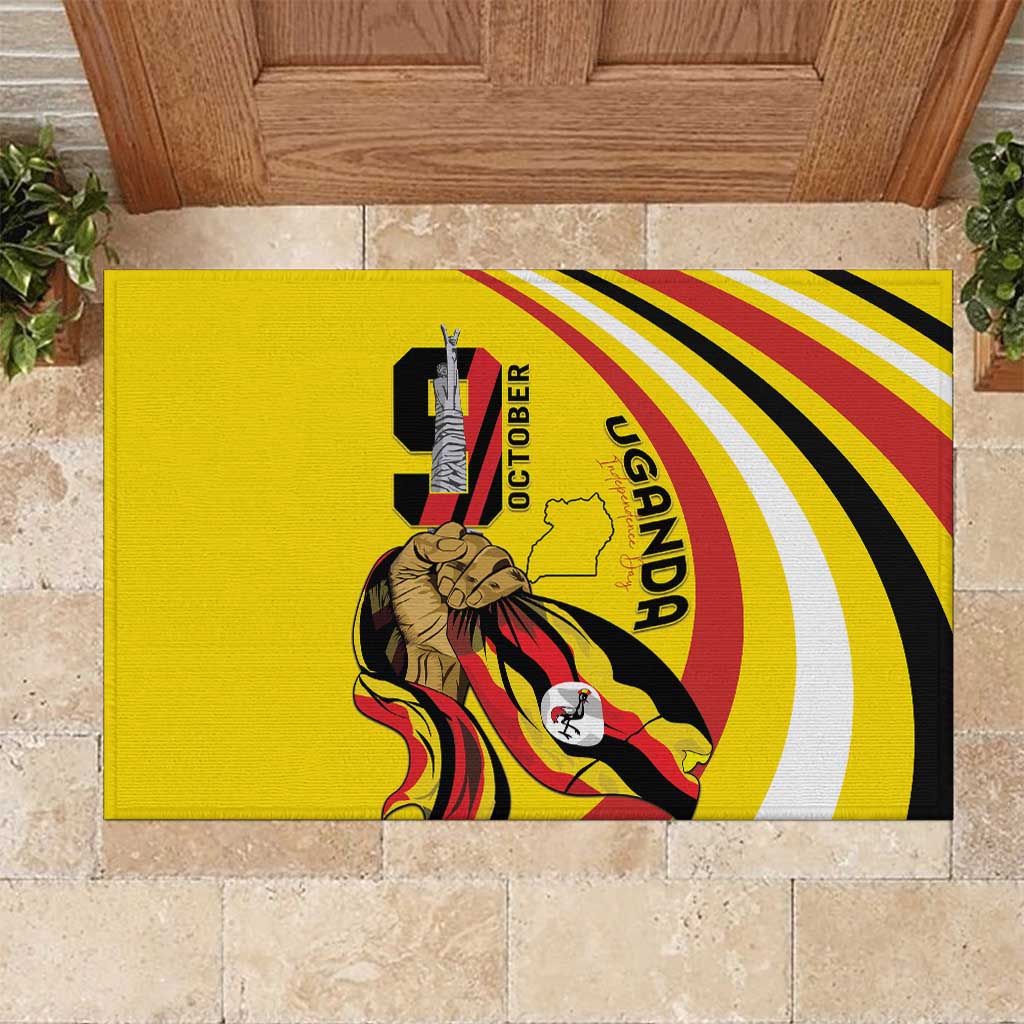Uganda Rubber Doormat 63rd Anniversary Of Independence - Wonder Print Shop