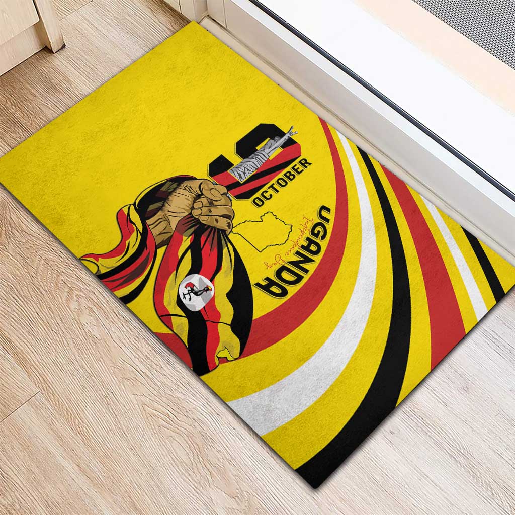 Uganda Rubber Doormat 63rd Anniversary Of Independence - Wonder Print Shop