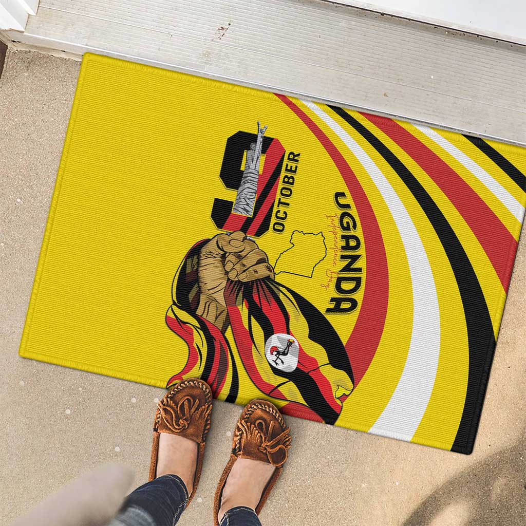 Uganda Rubber Doormat 63rd Anniversary Of Independence - Wonder Print Shop