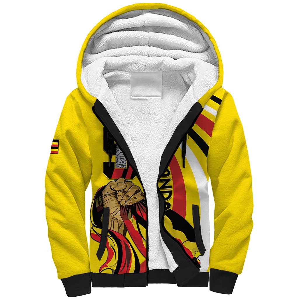Uganda Sherpa Hoodie 63rd Anniversary Of Independence - Wonder Print Shop