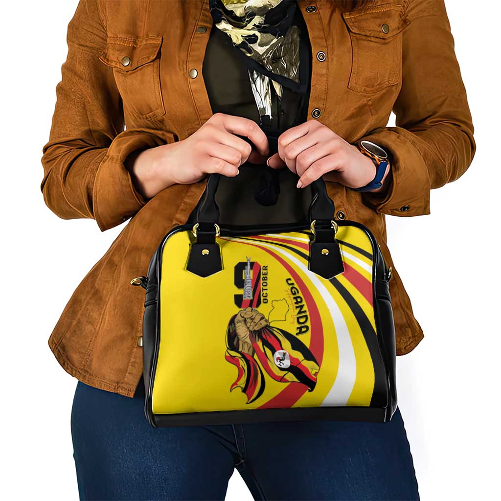 Uganda Shoulder Handbag 63rd Anniversary Of Independence - Wonder Print Shop