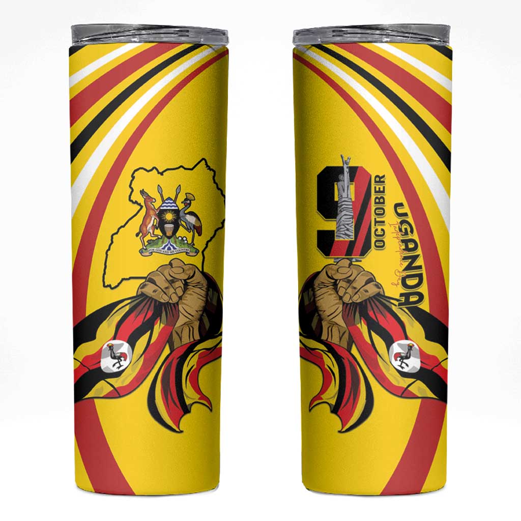 Uganda Skinny Tumbler 63rd Anniversary Of Independence - Wonder Print Shop