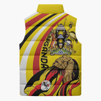 Uganda Sleeveless Puffer Jacket 63rd Anniversary Of Independence - Wonder Print Shop