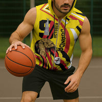 Uganda Sleeveless Zip Hoodie 63rd Anniversary Of Independence - Wonder Print Shop