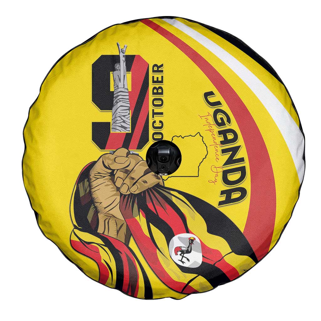 Uganda Spare Tire Cover 63rd Anniversary Of Independence - Wonder Print Shop