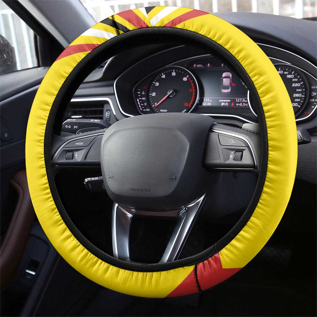 Uganda Steering Wheel Cover 63rd Anniversary Of Independence - Wonder Print Shop