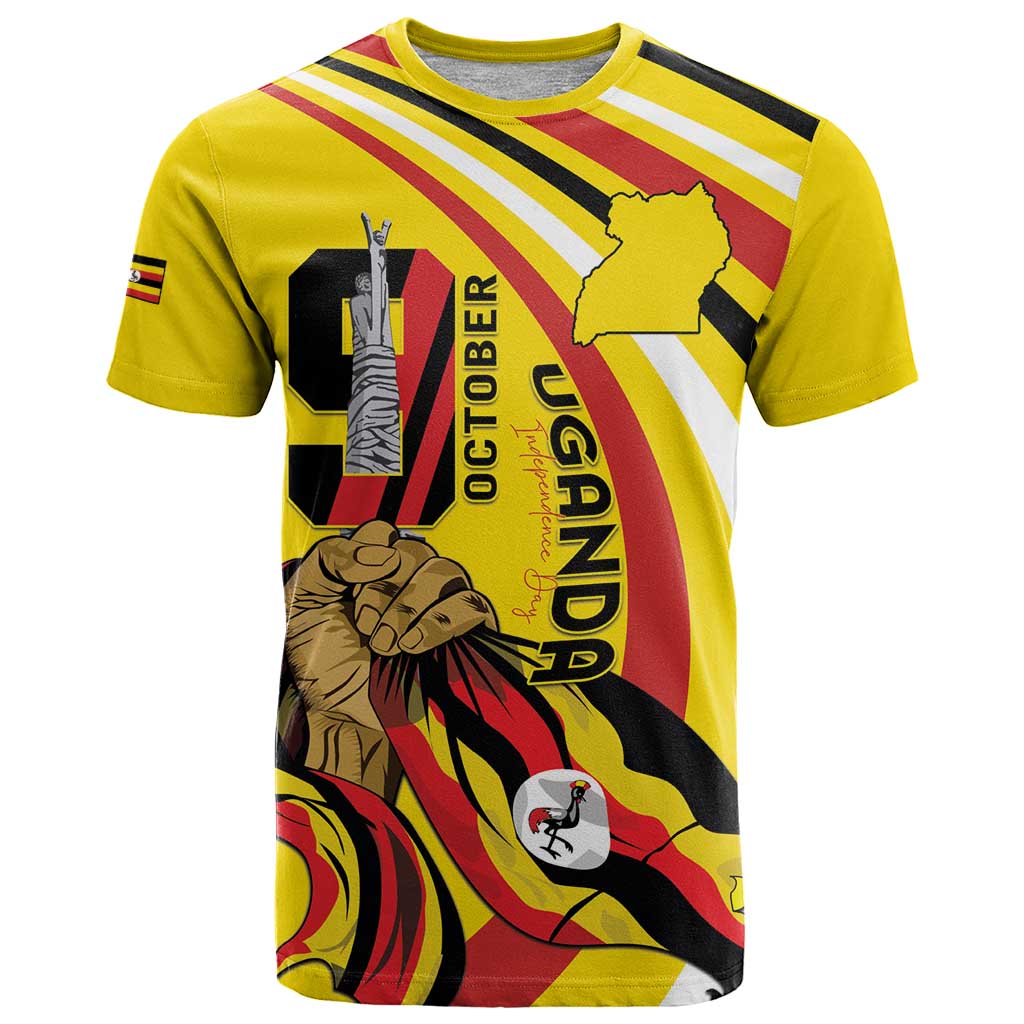 Uganda T Shirt 63rd Anniversary Of Independence - Wonder Print Shop