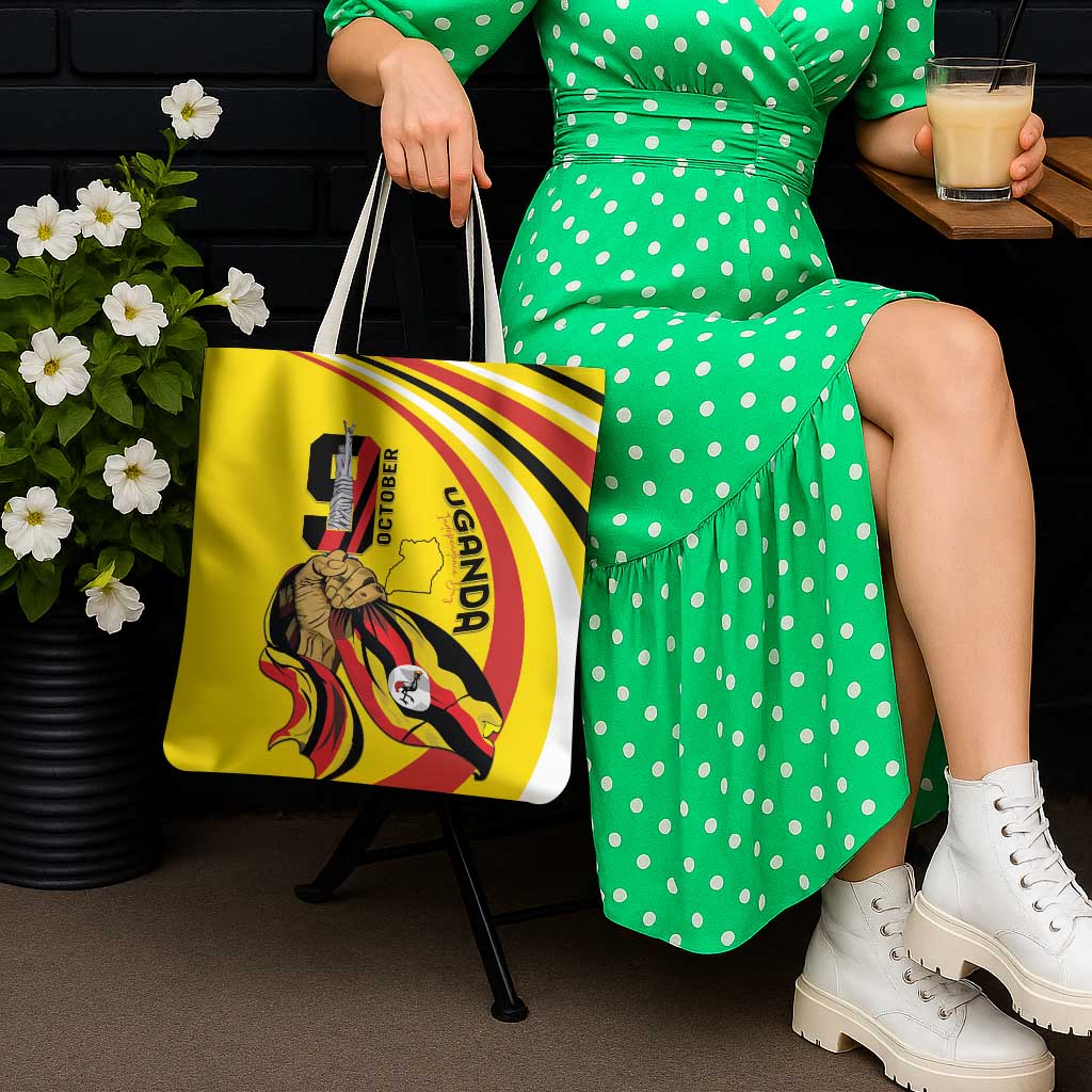 Uganda Tote Bag 63rd Anniversary Of Independence - Wonder Print Shop