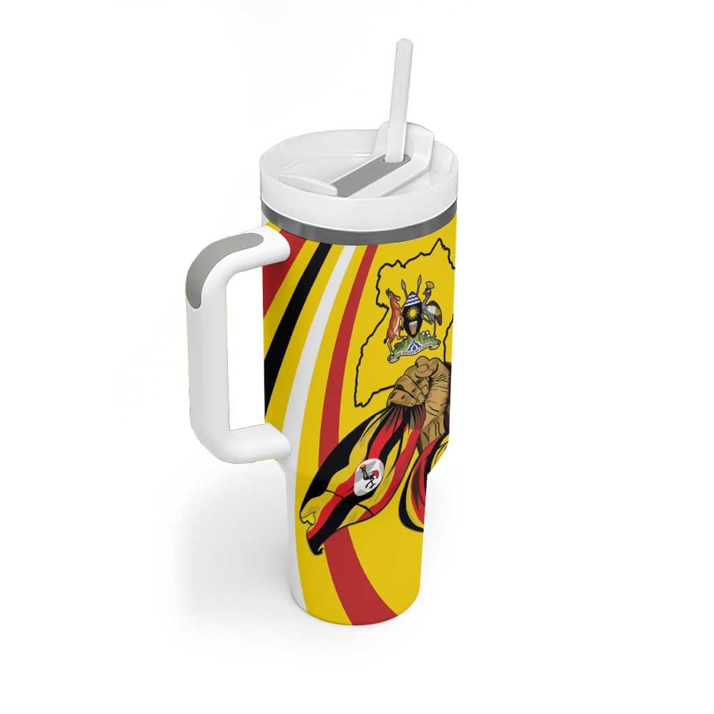 Uganda Tumbler With Handle 63rd Anniversary Of Independence - Wonder Print Shop