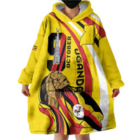 Uganda Wearable Blanket Hoodie 63rd Anniversary Of Independence - Wonder Print Shop