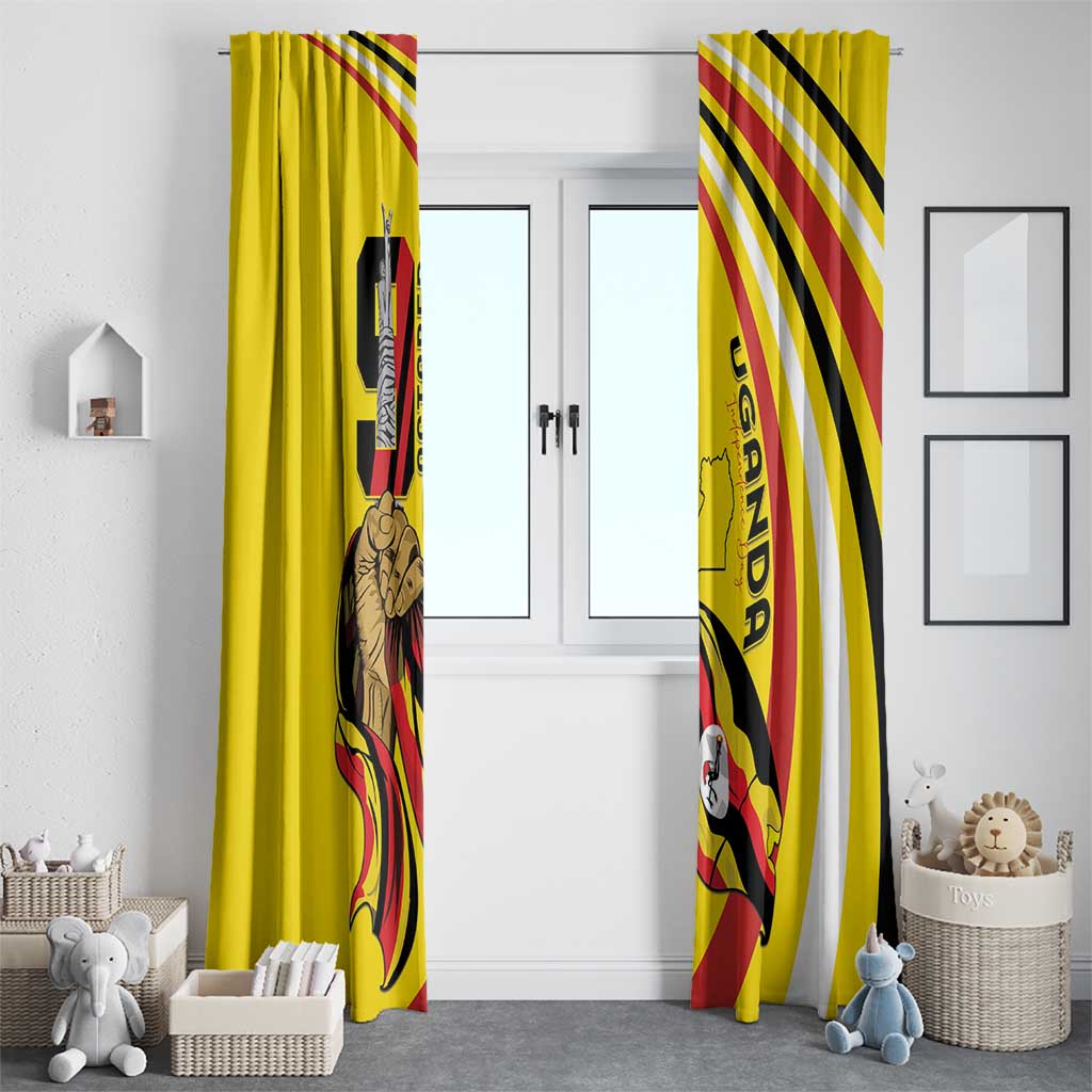 Uganda Window Curtain 63rd Anniversary Of Independence - Wonder Print Shop