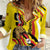 Uganda Women Casual Shirt 63rd Anniversary Of Independence - Wonder Print Shop