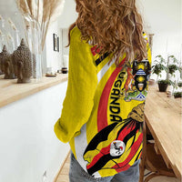 Uganda Women Casual Shirt 63rd Anniversary Of Independence - Wonder Print Shop