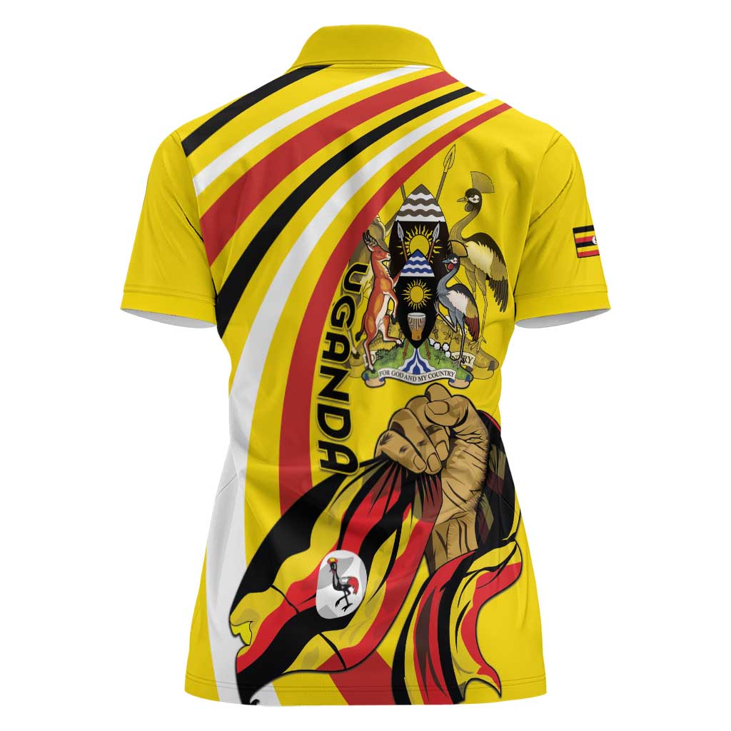 Uganda Women Polo Shirt 63rd Anniversary Of Independence - Wonder Print Shop