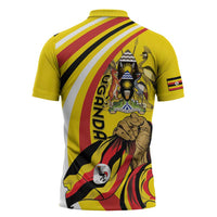 Uganda Zipper Polo Shirt 63rd Anniversary Of Independence - Wonder Print Shop